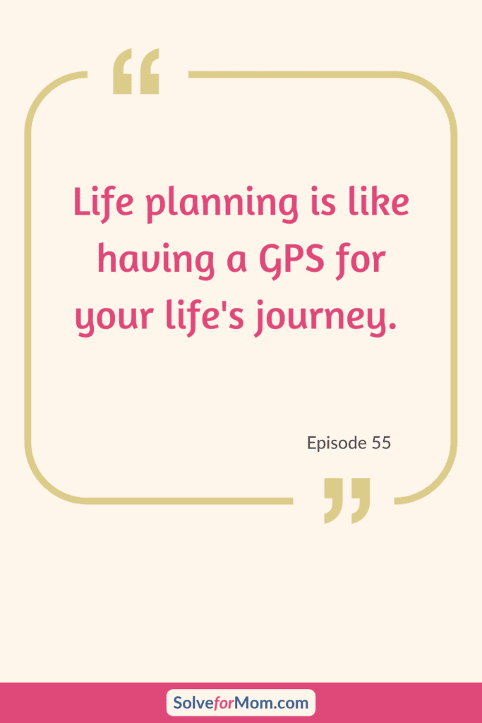 Motivational quote about life planning, comparing it to using a GPS for a journey.