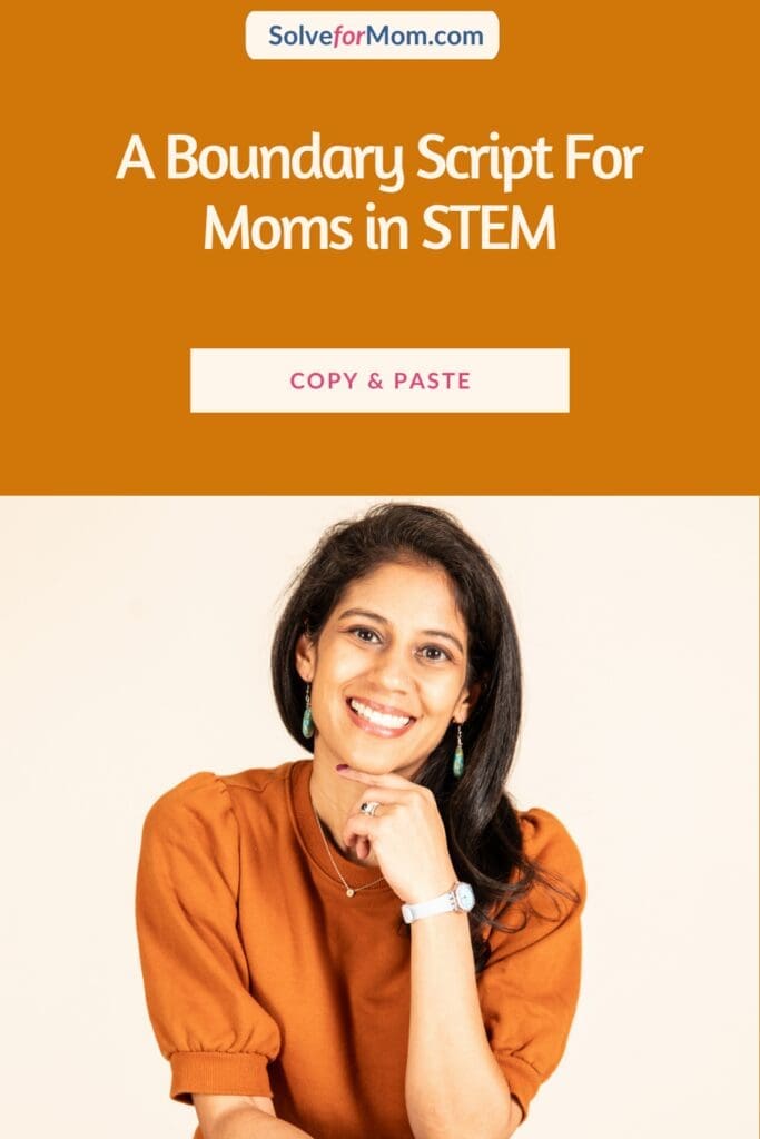 Illustration summarizing common work-life balance myths that keep working moms in STEM overcommitted—encouraging career-life integration, better boundaries, and a “week that holds” approach.